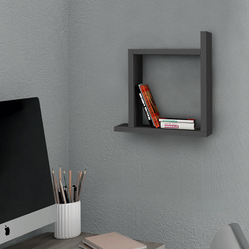 Wall Shelf ARCH in anthracite color, dimensions 30x22x30 cm, showcasing a modern design suitable for various interiors.